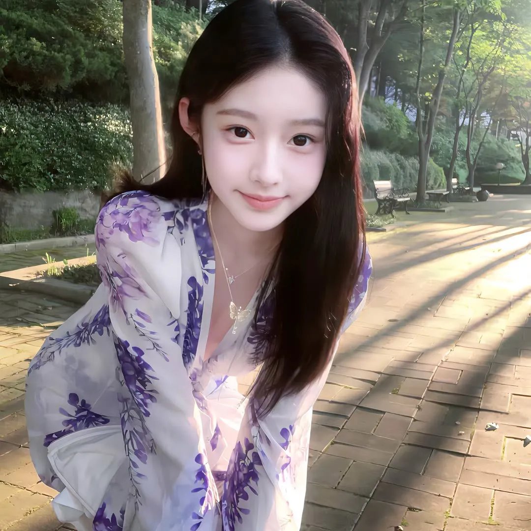 茜色少女